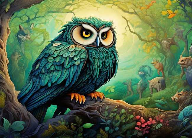 动物有故事的画；动物有故事的画画作品