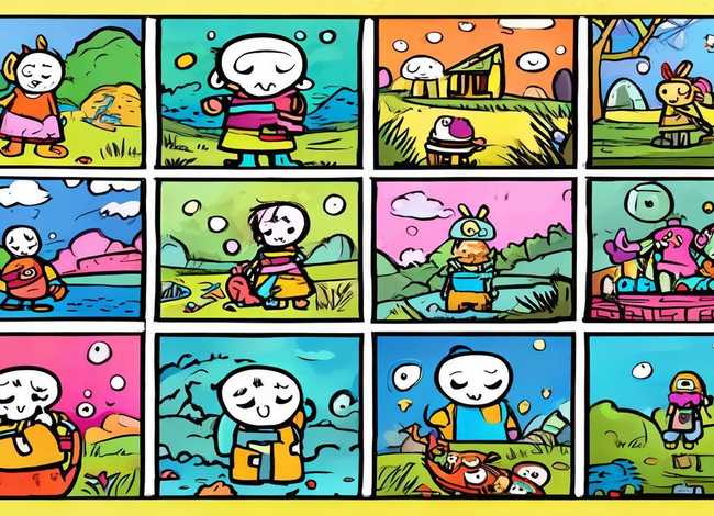 儿童故事连环画简笔画，连环画幼儿故事简笔画