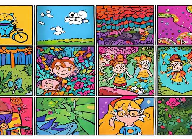 儿童连环画8张 - 儿童连环画8张简单