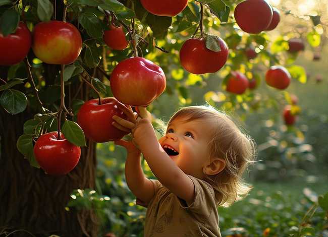 森林的苹果树儿童故事、苹果树的小故事