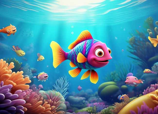 儿童动画鱼的故事；鱼的儿童动画片