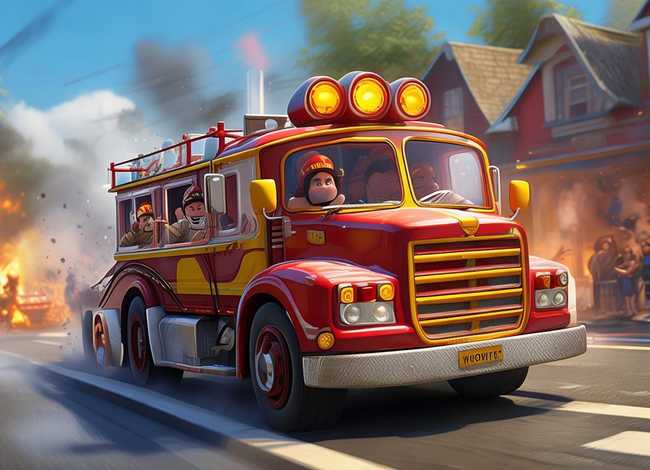 儿童故事消防车救火、消防车救火的故事文字