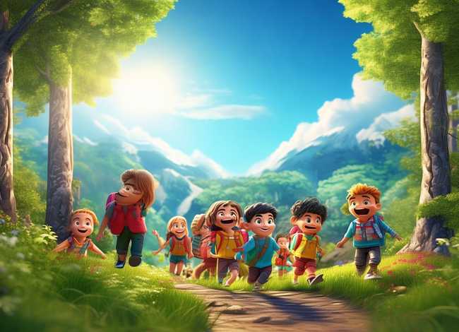 一起爬山去儿童故事 一起去爬山绘本故事