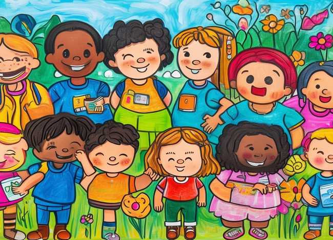 讲文明儿童画作品；讲文明儿童画作品图片
