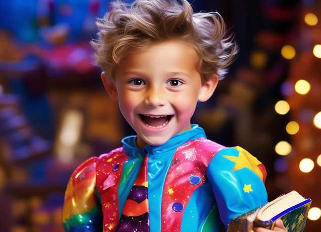 儿童讲故事男生服装；小男孩讲故事比赛服装