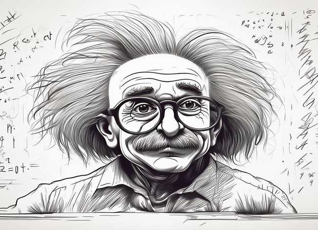 爱因斯坦的图画简笔画 - 爱因斯坦的图画简笔画怎么画