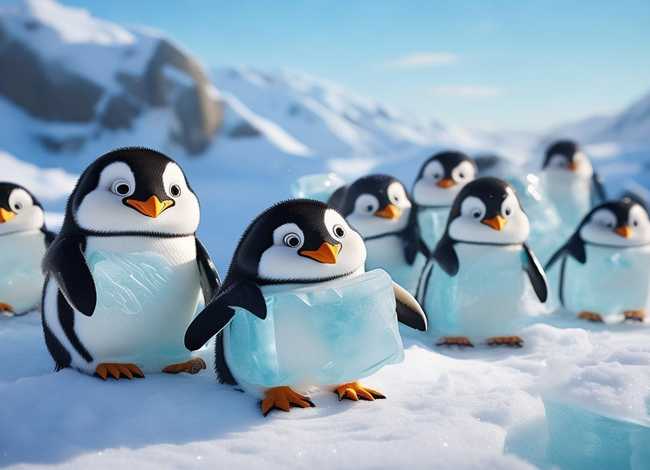 儿童故事《企鹅寄冰》 幼儿故事企鹅寄冰