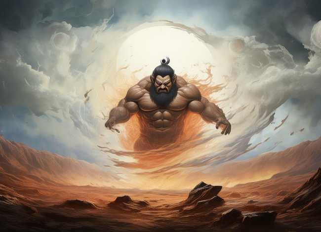 神话故事的画简笔（神话故事的画简笔 盘古开天辟地）