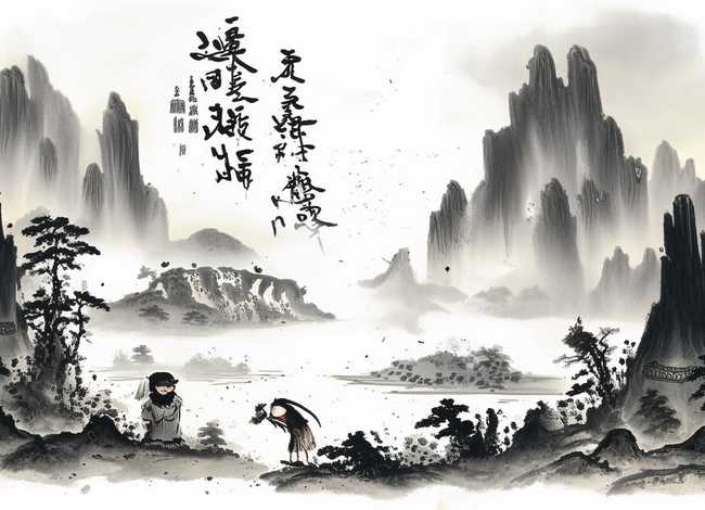 儿童水墨画神话故事 水墨画故事图片大全