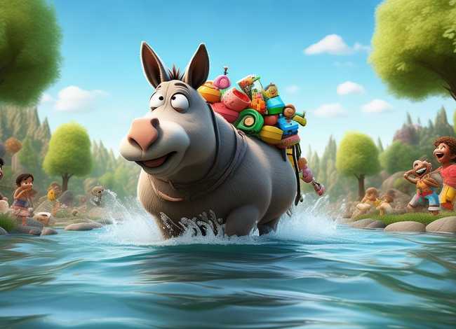 儿童经典故事驴子过河（幼儿故事驴子过河）