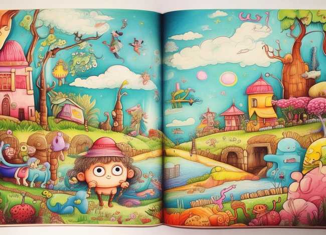 儿童文学故事插图，儿童文学插画图片