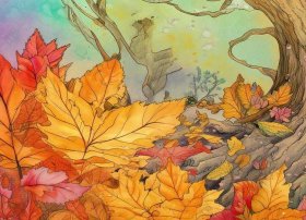 落叶的故事、落叶的故事绘本
