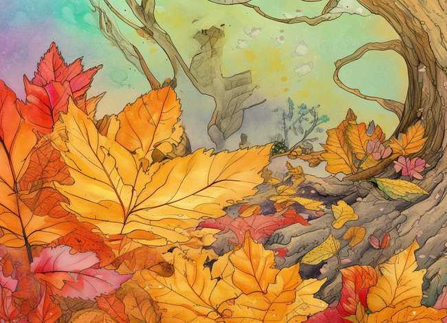 落叶的故事、落叶的故事绘本