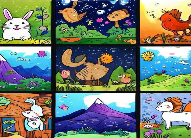 儿童绘本故事简笔画（幼儿绘本简笔画故事集6张）