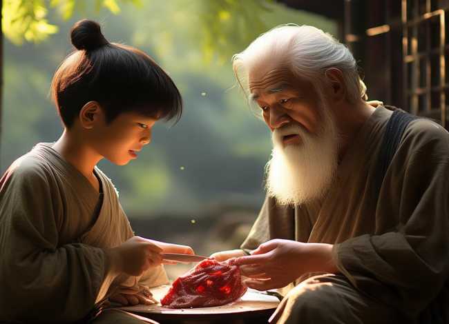 经典孝顺的故事，经典孝顺的故事割肉