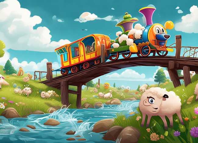 儿童故事小火车过桥，小羊过桥故事儿童版
