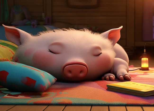 儿童睡前小故事视频懒惰的小猪 - 幼儿简短小故事视频懒惰的小猪