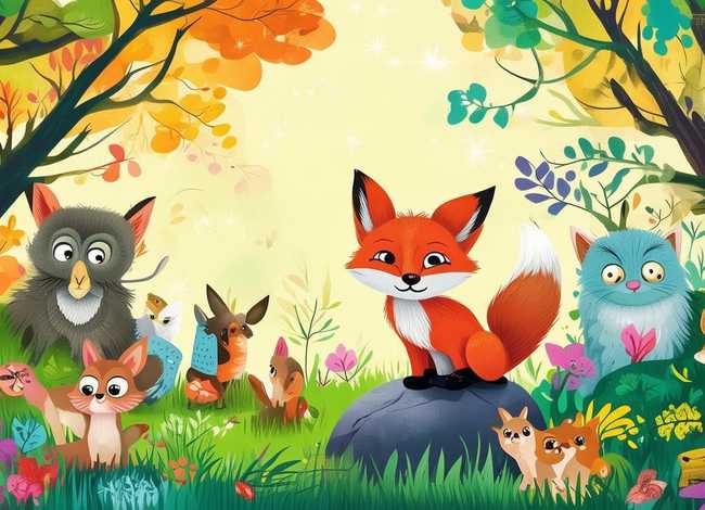 儿童动物故事书插画 - 动物故事插画图片大全图片