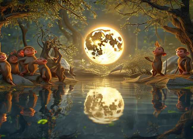 儿童故事猴子捞月作者；猴子捞月亮的故事作者是谁