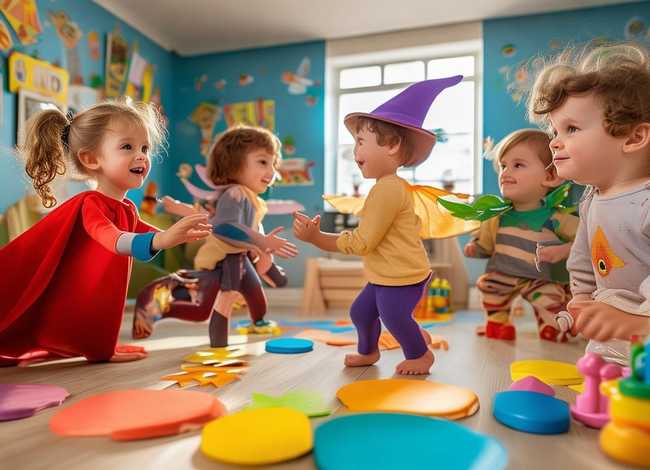 儿童故事角色扮演表演、幼儿角色故事扮演