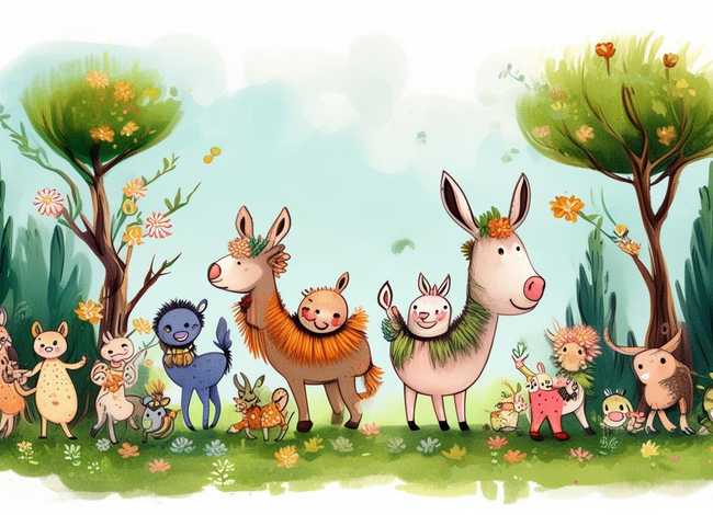 寓言故事绘画作品，寓言故事绘画作品简单又好看