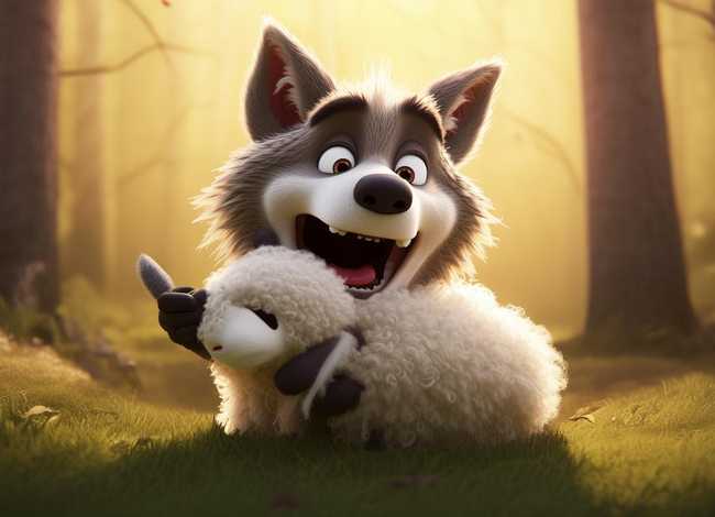 儿童故事害怕羊的狼；害怕羊的狼的故事