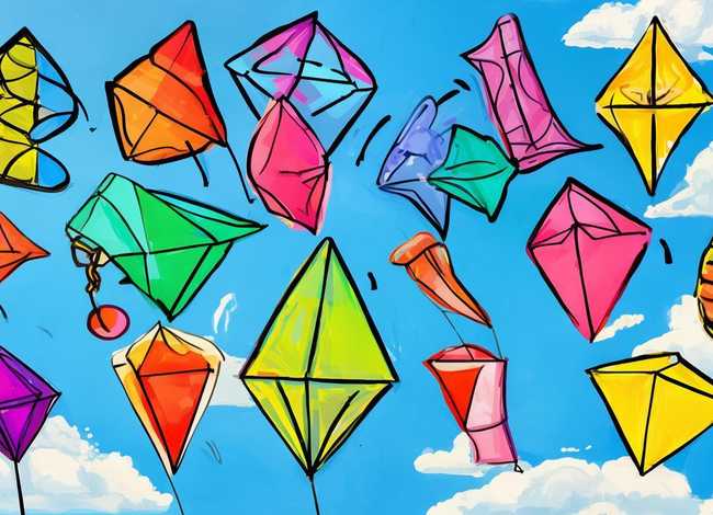 儿童风筝图案简笔画；儿童风筝图案简笔画大全