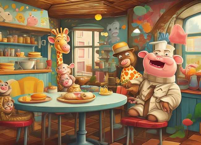 幼儿故事动物餐厅 幼儿园动物餐厅的故事