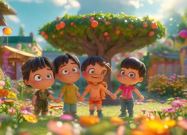 儿童趣味故事桃园结义 - 桃园三结义幼儿讲故事