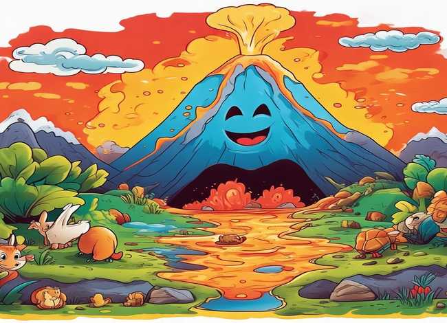 儿童火山绘本故事 - 有关火山的绘本故事