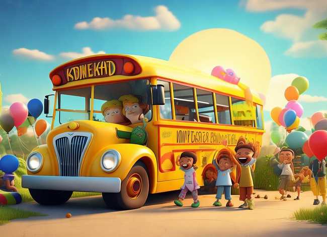 儿童故事校车；幼儿园校车故事