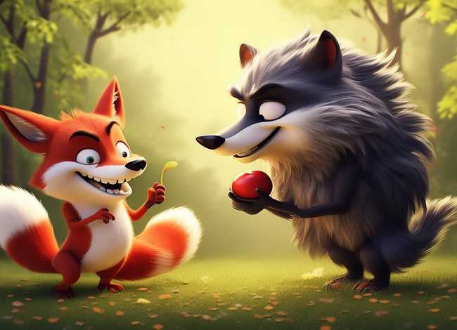 儿童故事狐狸和大灰狼、狐狸和大灰狼的故事视频