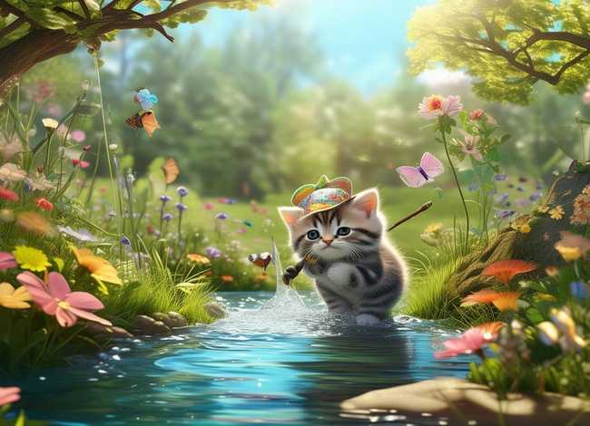 小猫钓鱼的故事完整版儿童视频、小猫钓鱼的视频故事视频