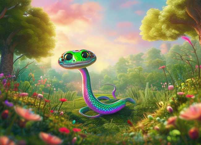 小蛇故事绘本；绘本故事大全带图片小蛇散步