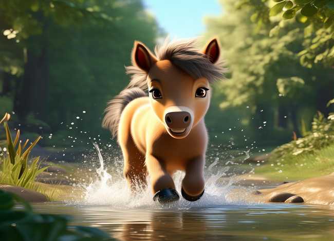 小马过河的故事视频；小马过河的故事视频加动作