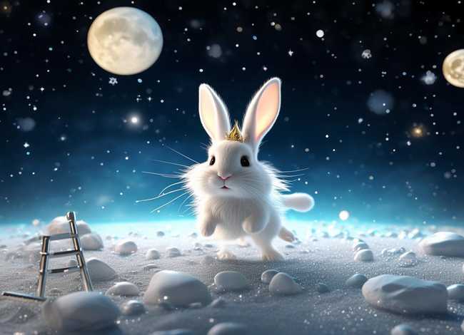月中玉兔儿童故事，月中玉兔的故事