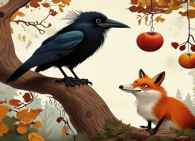 乌鸦与狐狸的故事告诉我们什么道理；乌鸦与狐狸的故事告诉我们什么道理用英语