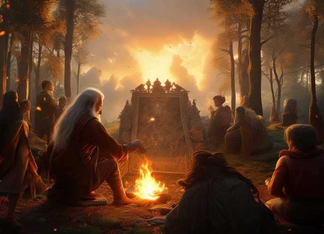 传说故事绘画 传说故事绘画图片