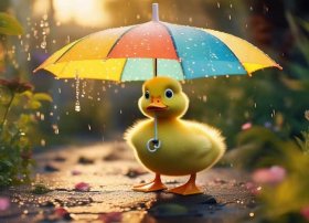 睡前故事3-6岁语音；睡前故事3-6岁语音小鸭子打伞