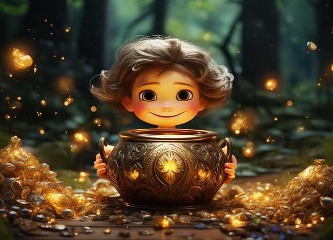 儿童故事聚宝盆的故事、幼儿故事聚宝盆