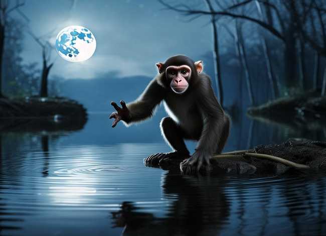 猴子捞月亮的故事，猴子捞月亮的故事睡前故事