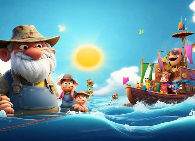 儿童动画片渔夫的故事 - 动画片渔夫的故事视频