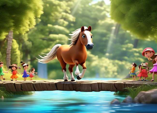 儿童故事小马过河的故事视频 - 小故事小马过河的故事视频