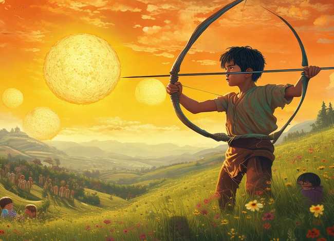 儿童后羿射日故事大全6-12岁；后羿射日的故事幼儿