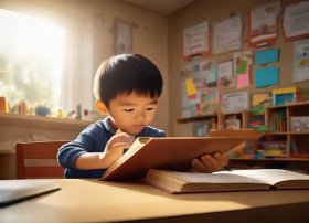 小孩认真学习的故事 - 小孩勤奋好学的故事