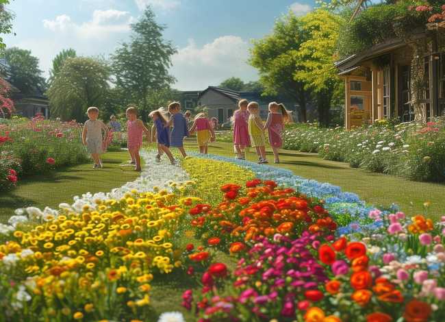 花园幼儿故事 - 幼儿园故事花路