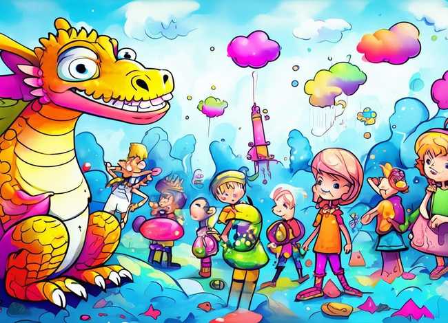 儿童画创意故事画 - 幼儿创意故事绘画简笔画