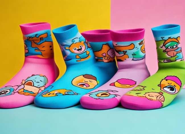 儿童袜子图片可爱卡通（儿童袜子图片可爱卡通图）
