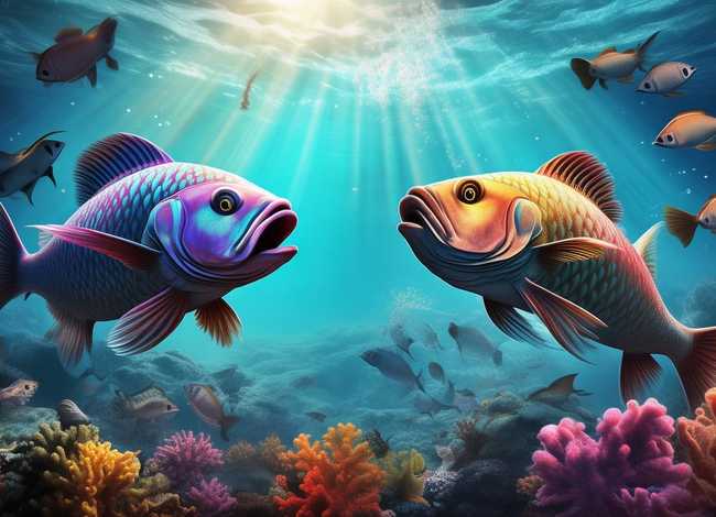 小鱼打架儿童故事；大鱼打架小鱼遭殃