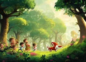 森林故事儿童；森林的故事幼儿